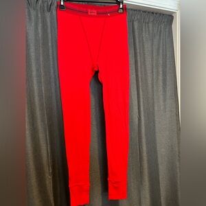 Skims Cotton Rib Legging in Red S
